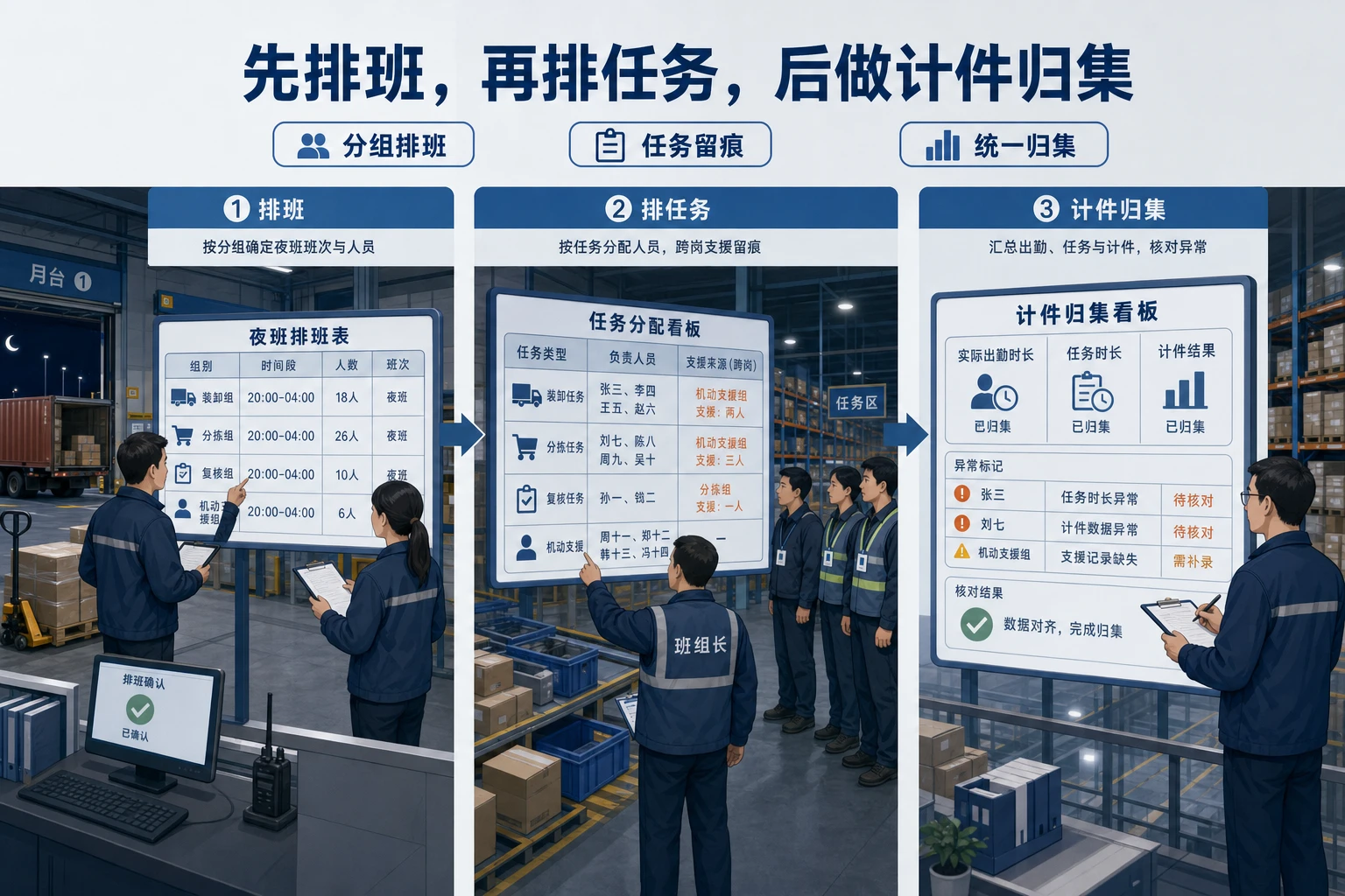 夜间集货上升期班组考勤计件与异常扣减闭环设计（2026年版）