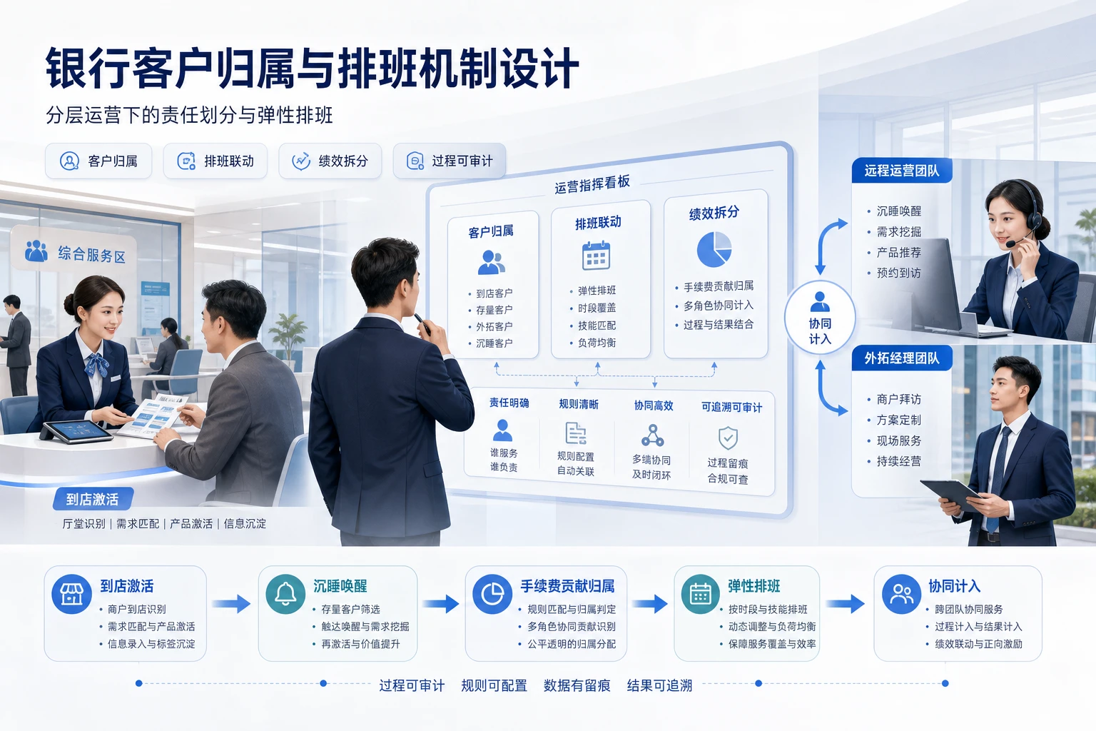 2026年存量商户分层运营下银行客户归属与排班机制设计