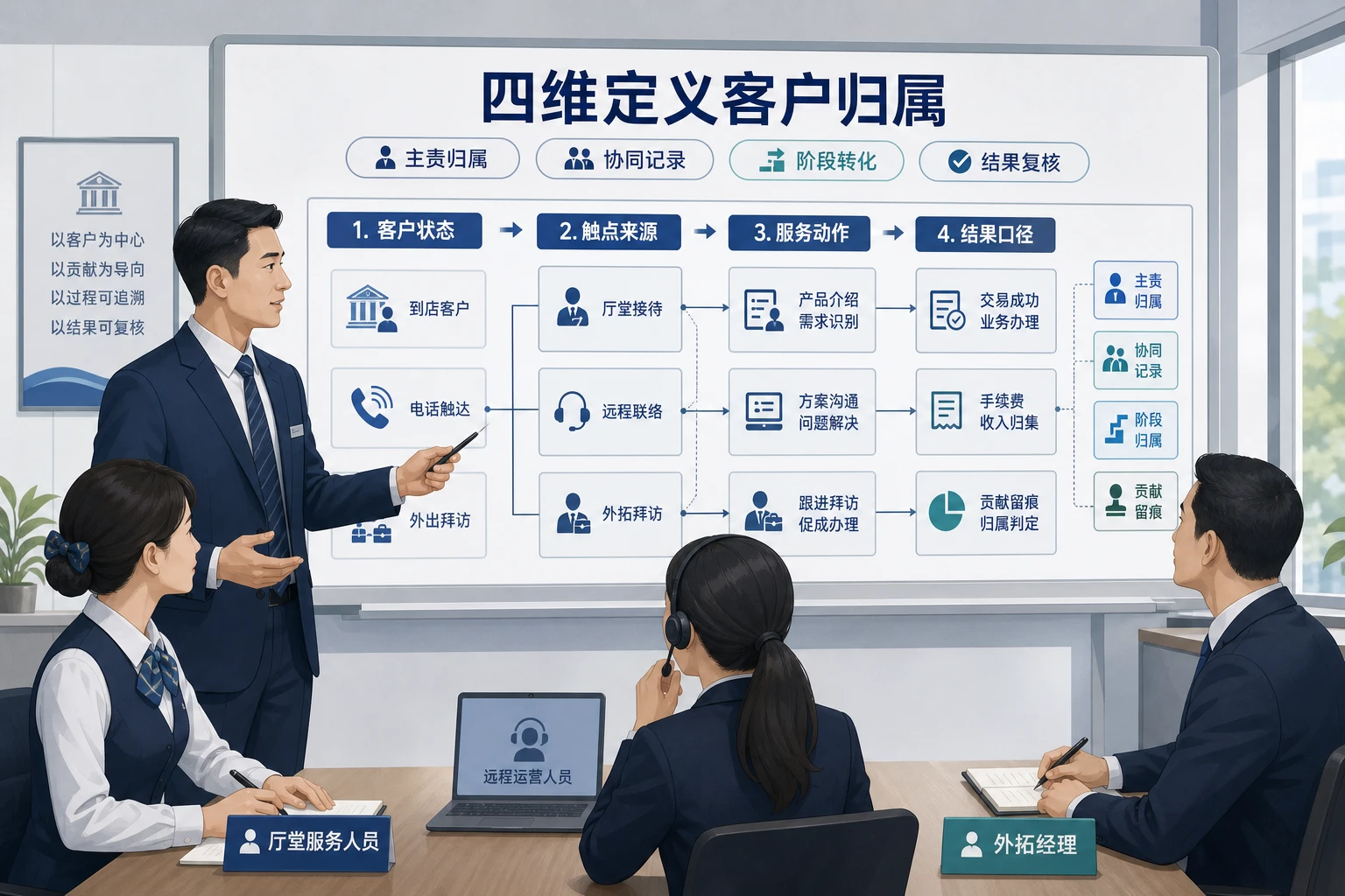 2026年存量商户分层运营下银行客户归属与排班机制设计