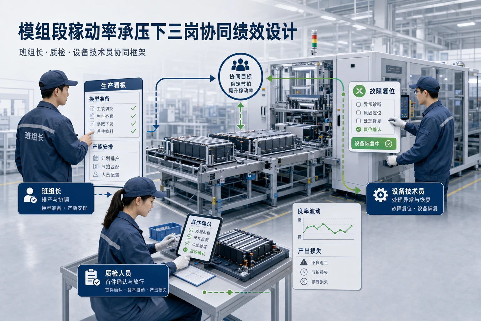 模组段稼动率承压下三岗协同绩效设计