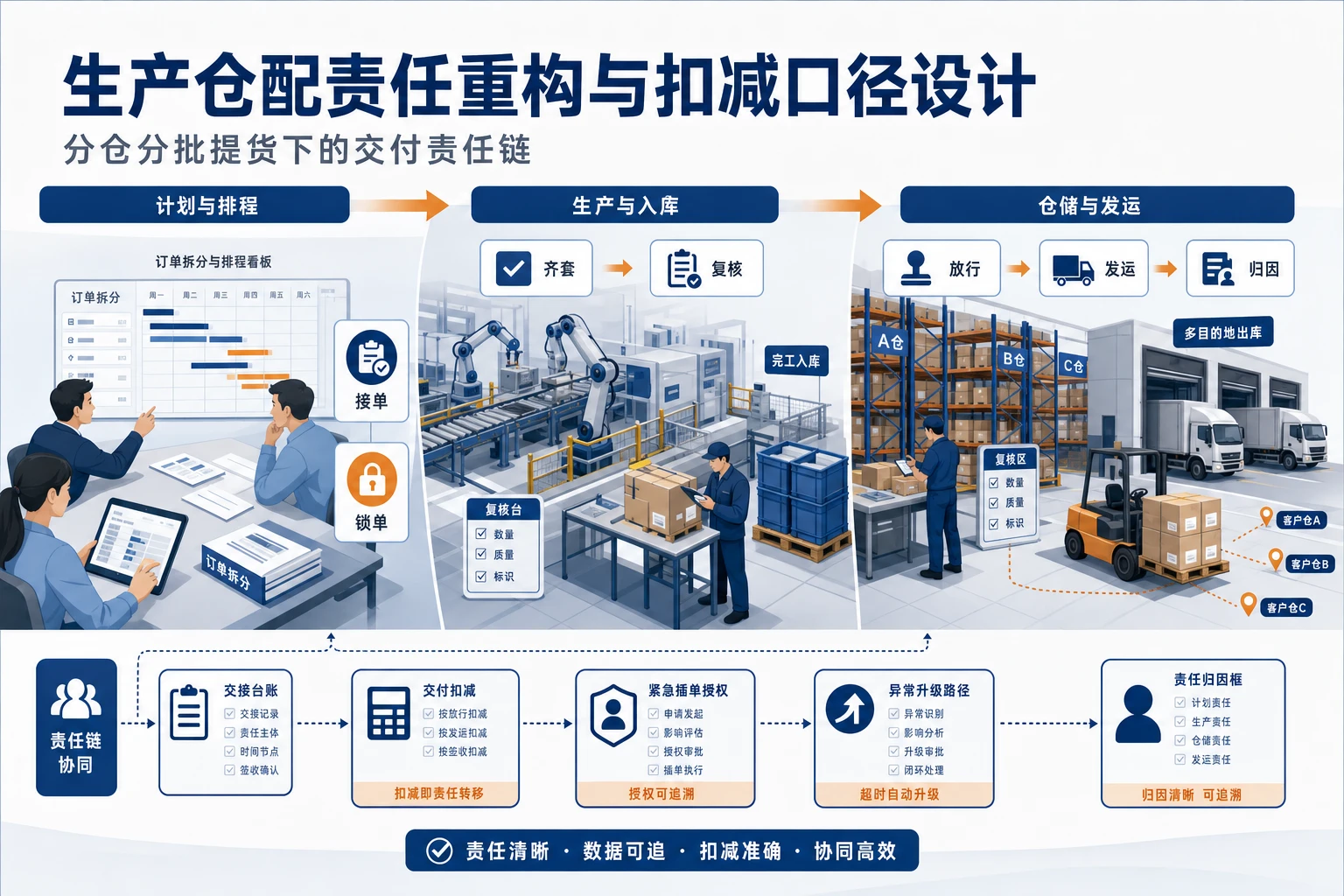 分仓分批提货下生产仓配责任重构与扣减口径设计