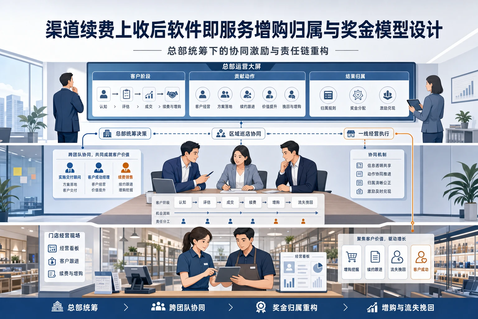 渠道续费上收后SaaS增购归属与奖金模型设计