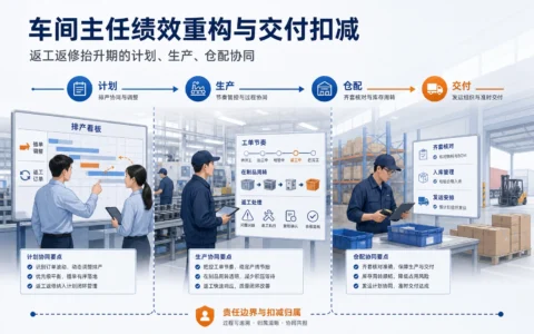 订单波动期制造业绩效重构：车间主任奖金、生产计划考核与交付扣减机制