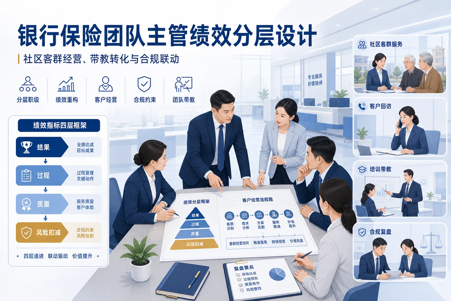 2026年社区客群深耕下银行保险团队主管绩效分层设计