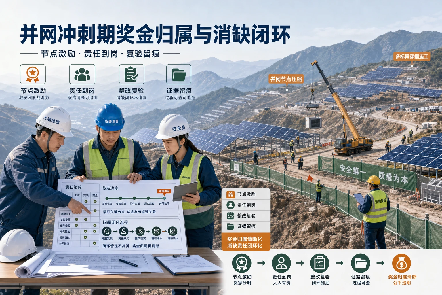 山地电站并网冲刺期奖金归属与消缺闭环设计（2026年版）