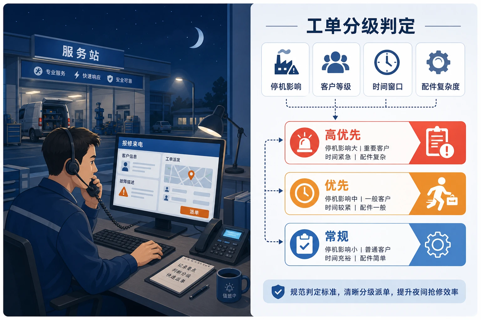 夜间抢修增长期服务站工单分级与责任扣减设计（2026年版）