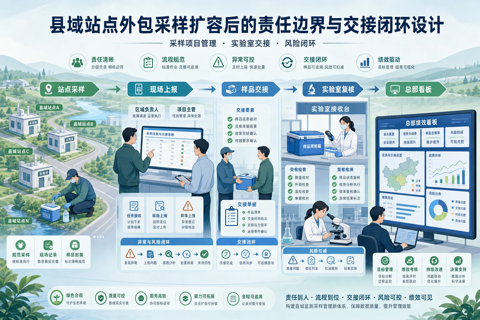 县域站点外包采样扩容后的责任边界与交接闭环设计