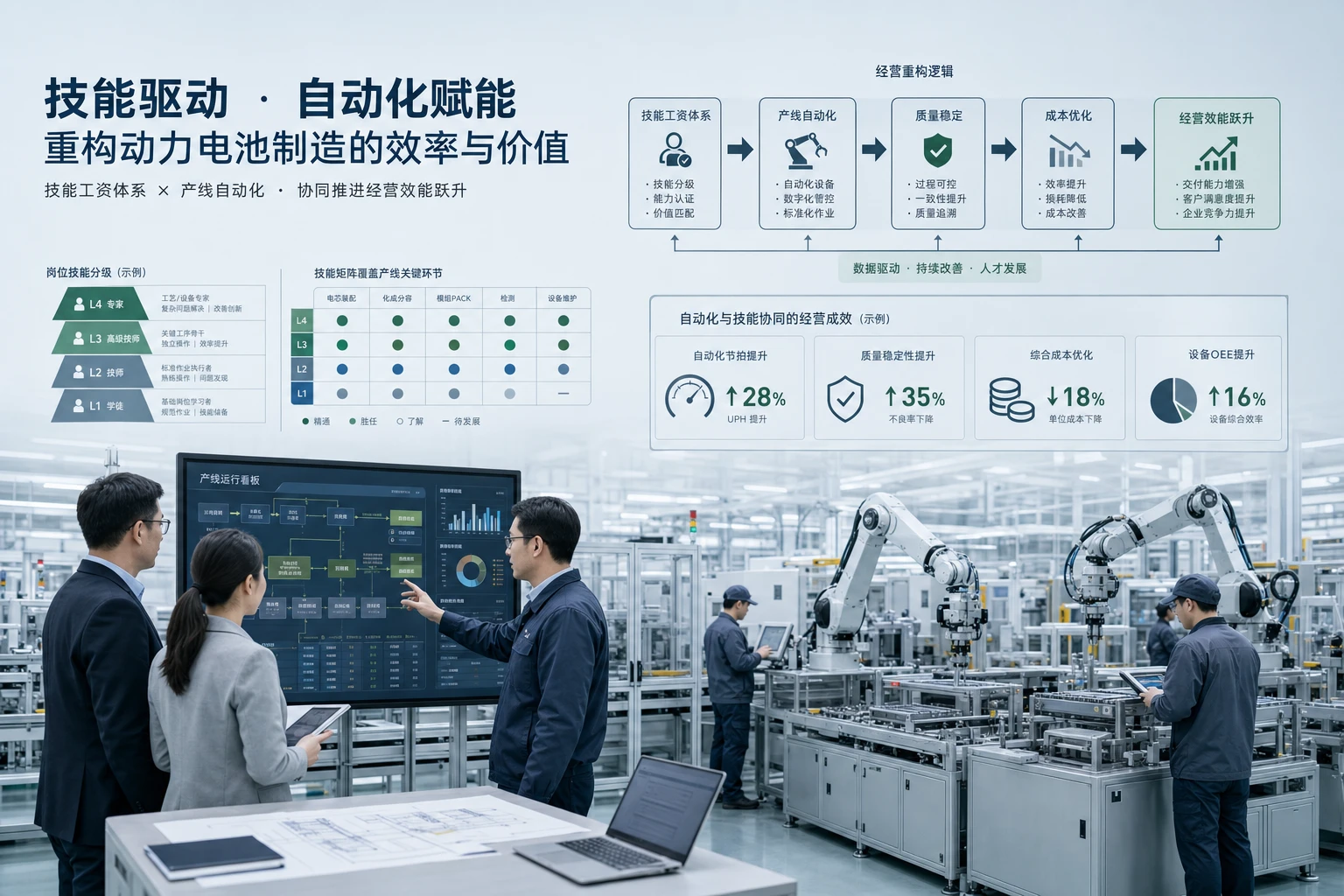 2026年动力电池人效突围：技能工资与自动化协同框架