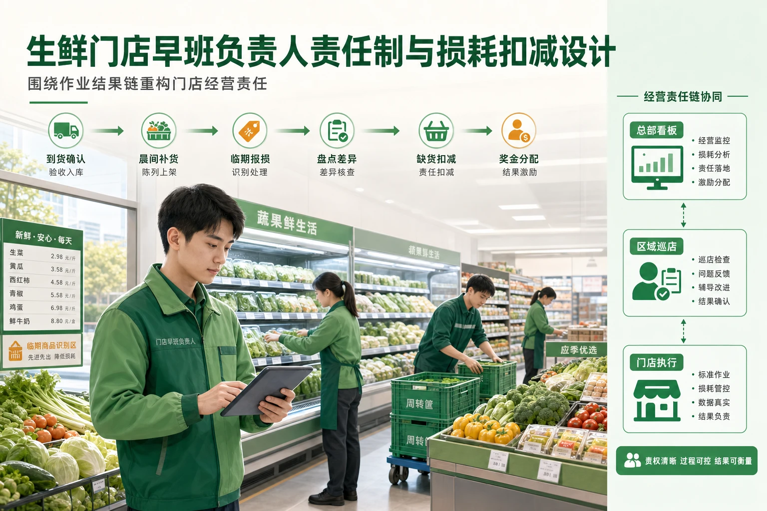 生鲜门店早班负责人责任制与损耗扣减设计