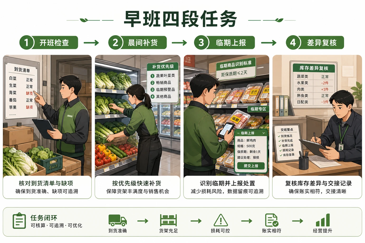 生鲜门店早班负责人责任制与损耗扣减设计