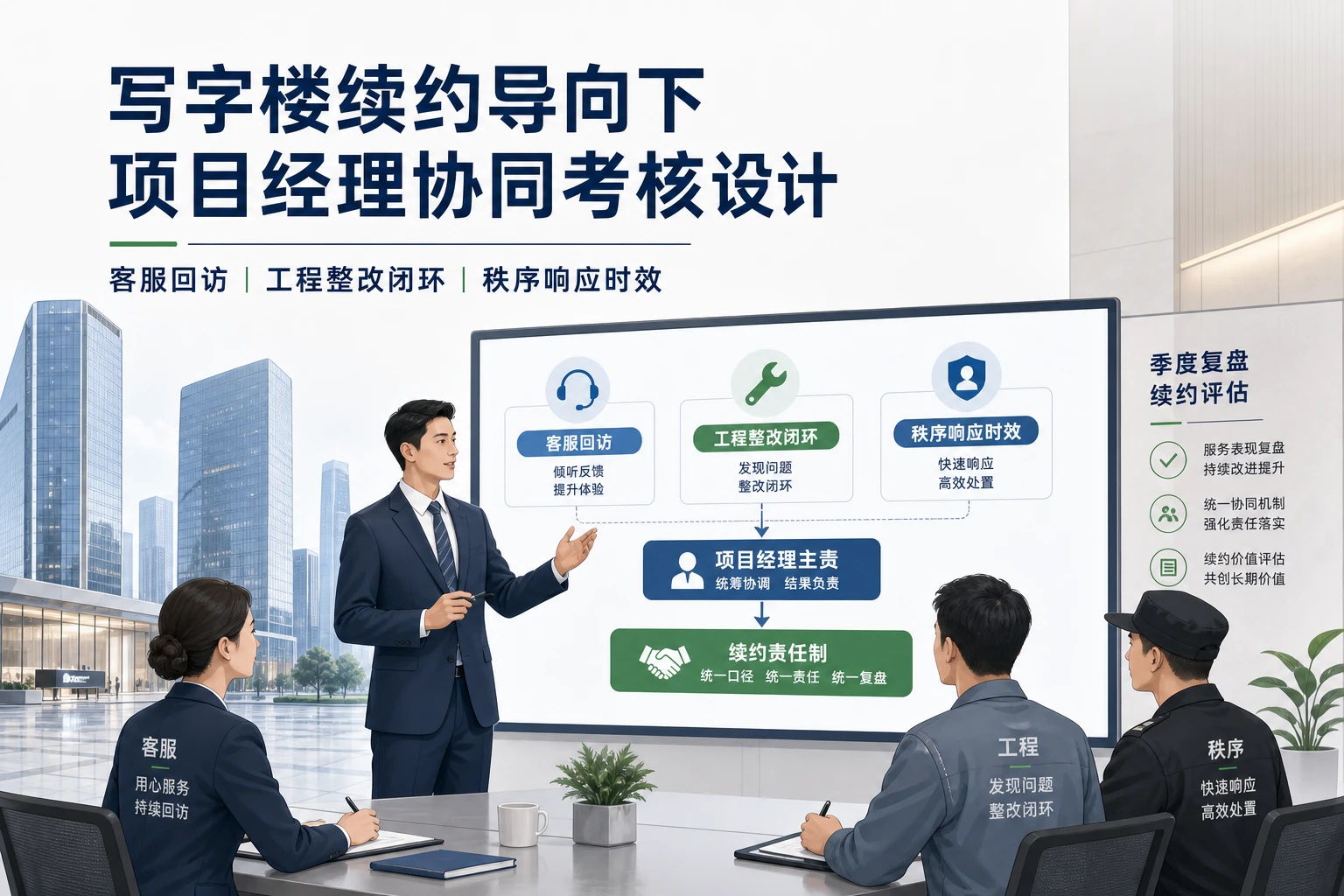 2026年写字楼续约导向下项目经理协同考核设计