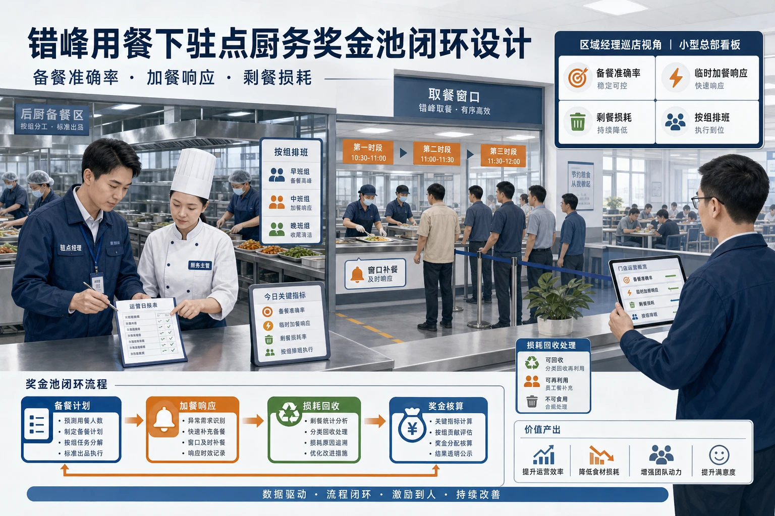 2026年工厂错峰用餐下驻点厨务奖金池闭环设计