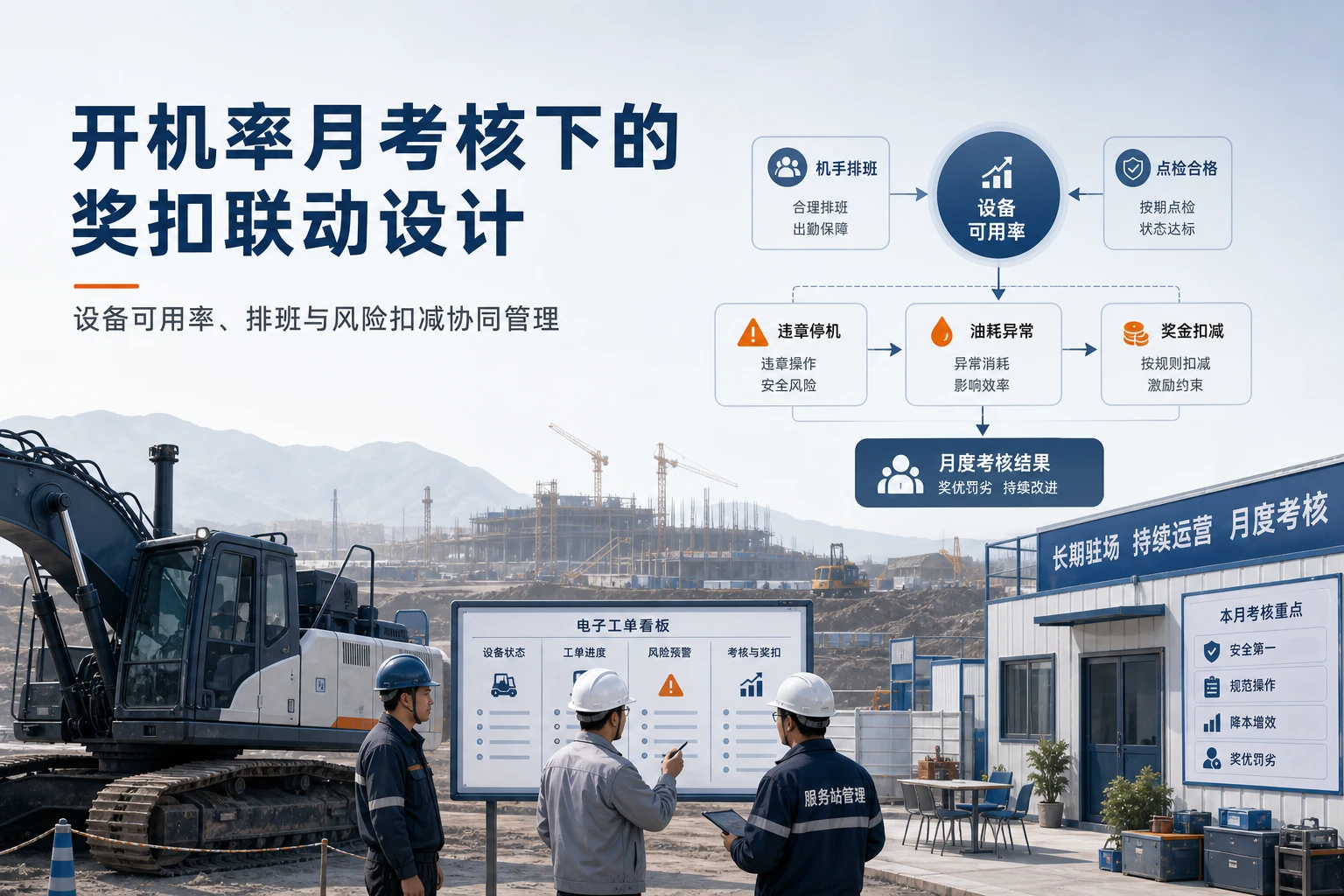 2026年开机率月考核下驻场项目奖金扣减联动设计