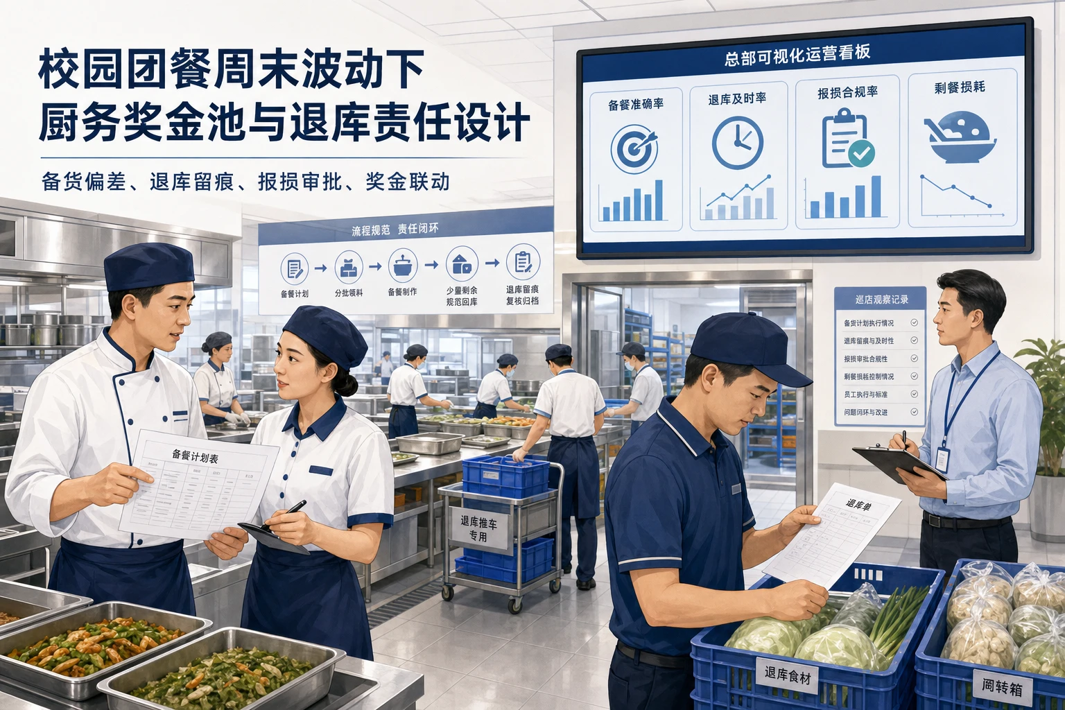 校园团餐周末波动下厨务奖金池与退库责任设计（2026年版）