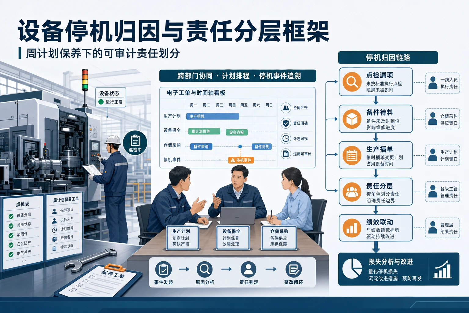 预防性保养周计划下设备停机归因与责任分层框架（2026年版）