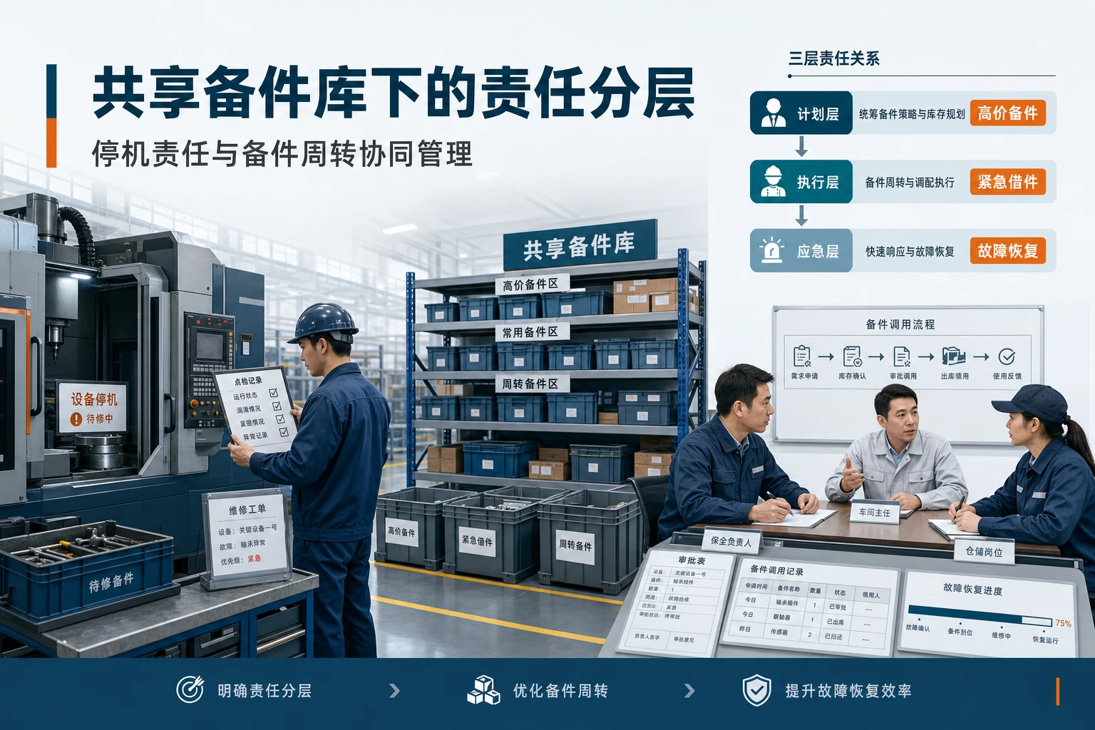 2026年共享备件库推行后停机责任与备件周转如何分层