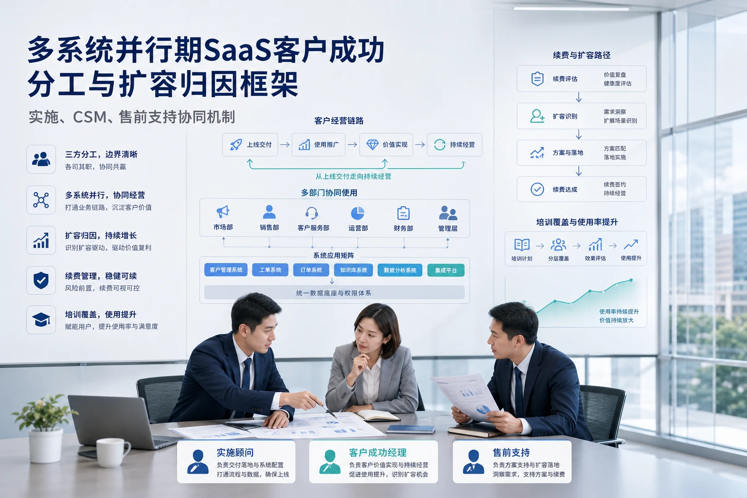 多系统并行期SaaS客户成功分工与扩容归因框架（2026年版）