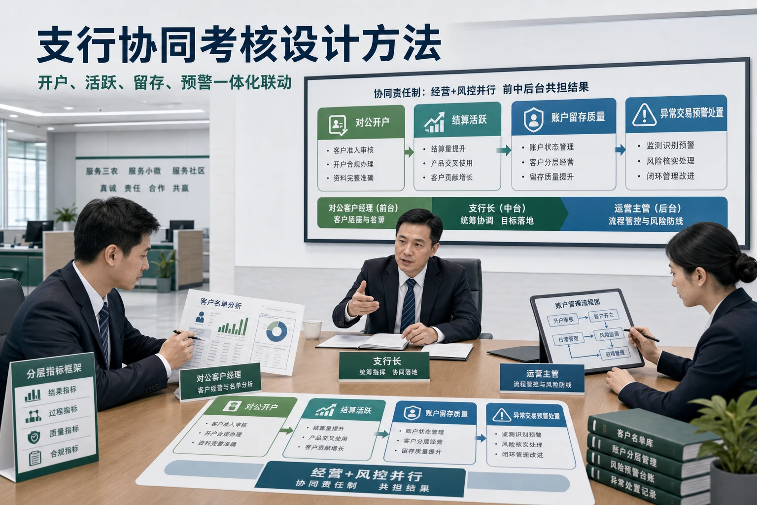 沉默对公户清理提速下支行协同考核设计方法