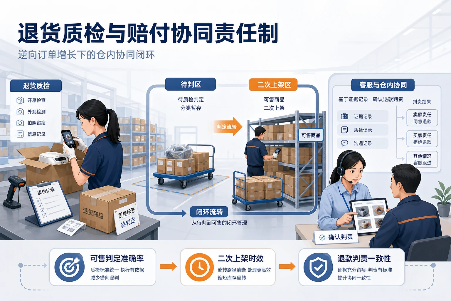 逆向订单增长下退货质检与赔付协同责任制设计