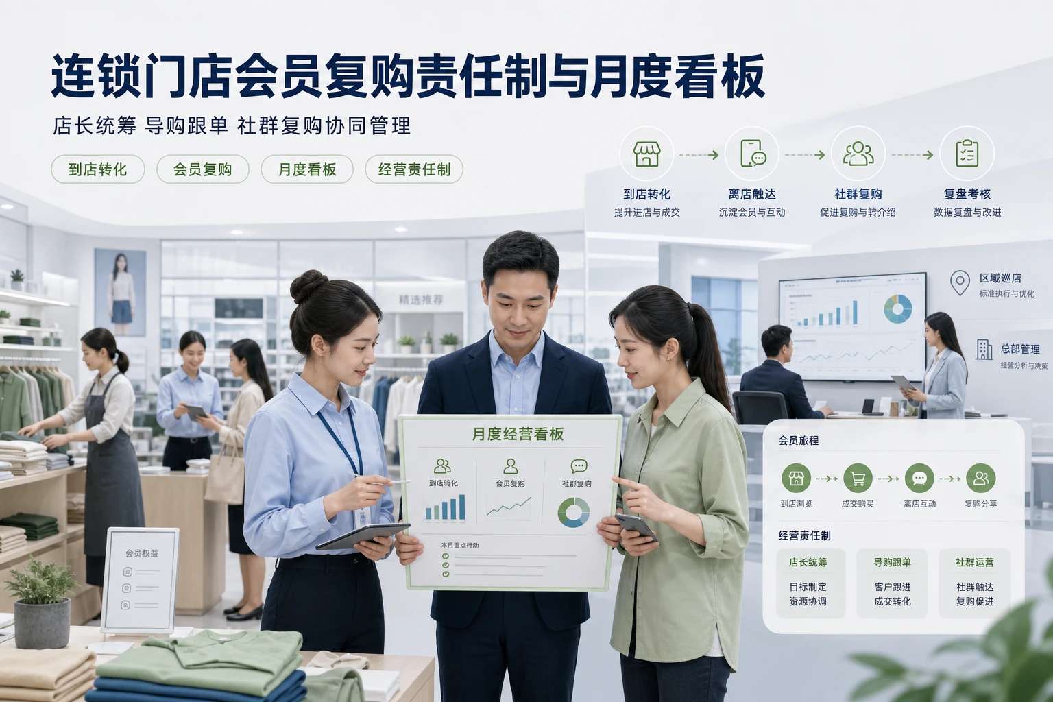 2026年连锁门店会员复购责任制与月度看板设计