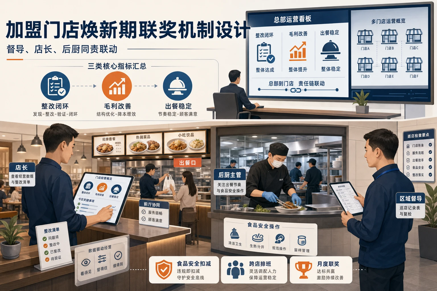 2026年加盟门店焕新期督导店长后厨联奖机制设计