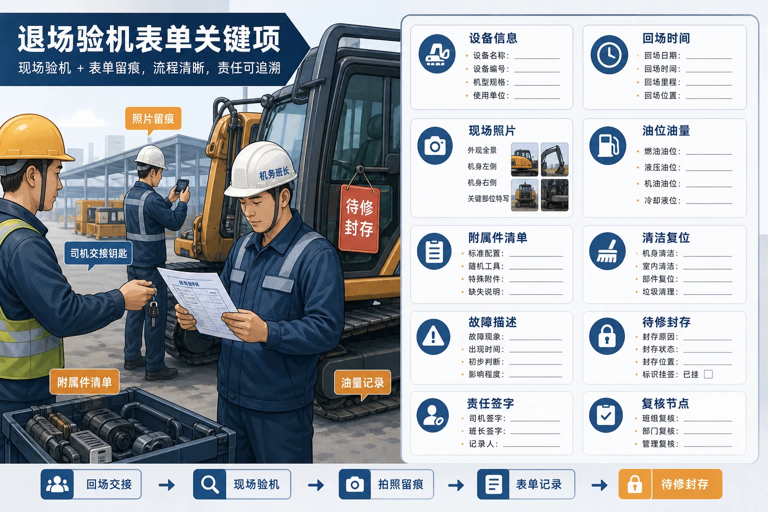 2026年月末集中回场下退场验机与油耗交接责任设计