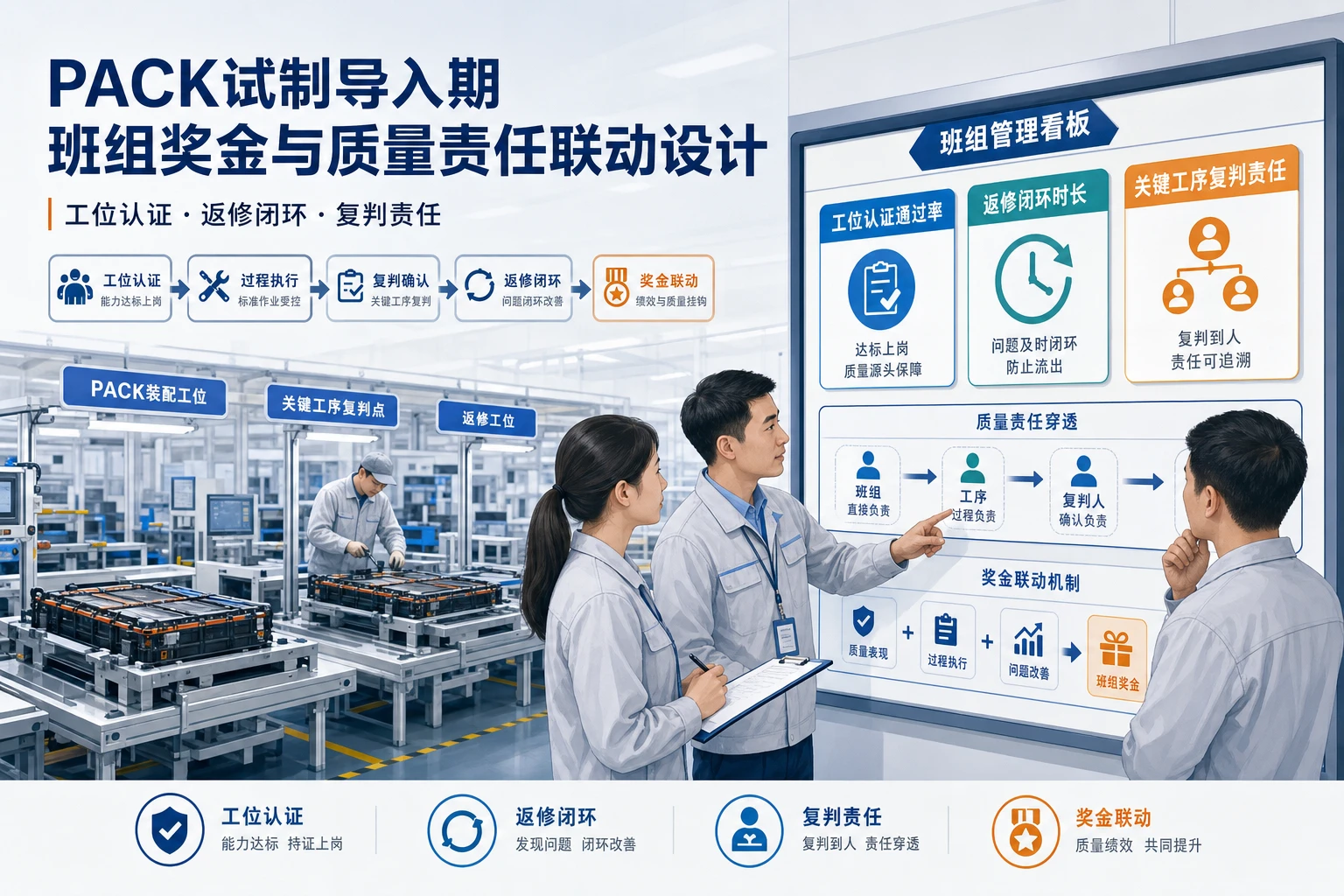 PACK试制导入期班组奖金与质量责任联动设计