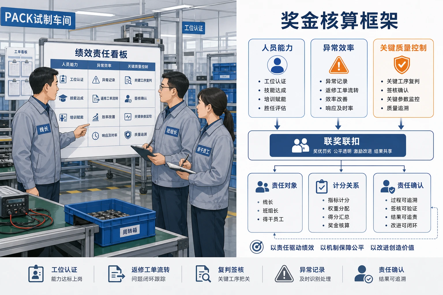 PACK试制导入期班组奖金与质量责任联动设计
