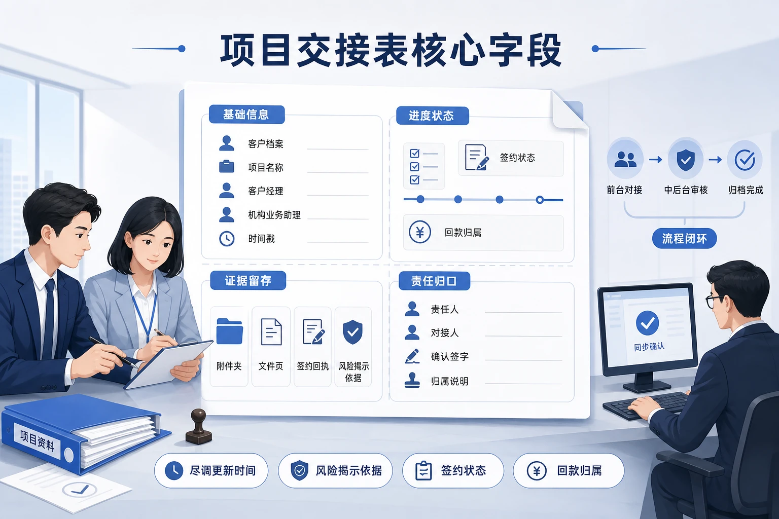 私募代销项目交接表与回款归属台账模板
