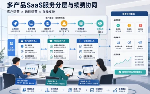 2026年多产品SaaS服务分层指南：上线辅导、在线支持分层与续费协同设计