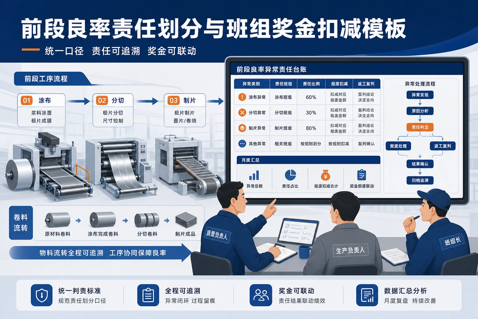 2026年前段良率责任划分与班组奖金扣减模板