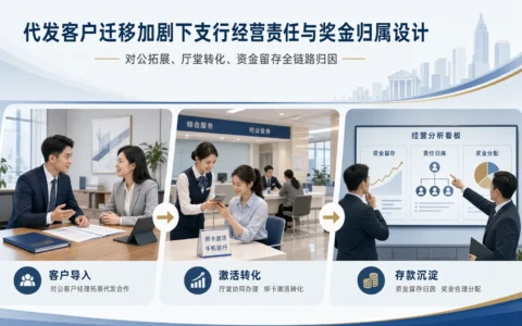 代发客户迁移加剧后，城商行支行经营责任制与奖金归属如何设计