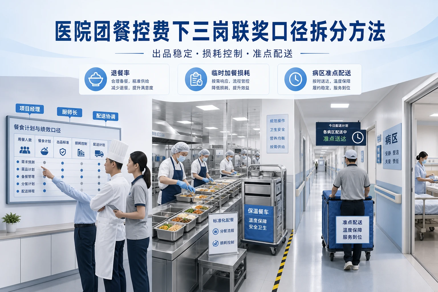 医院团餐控费下三岗联奖口径拆分方法