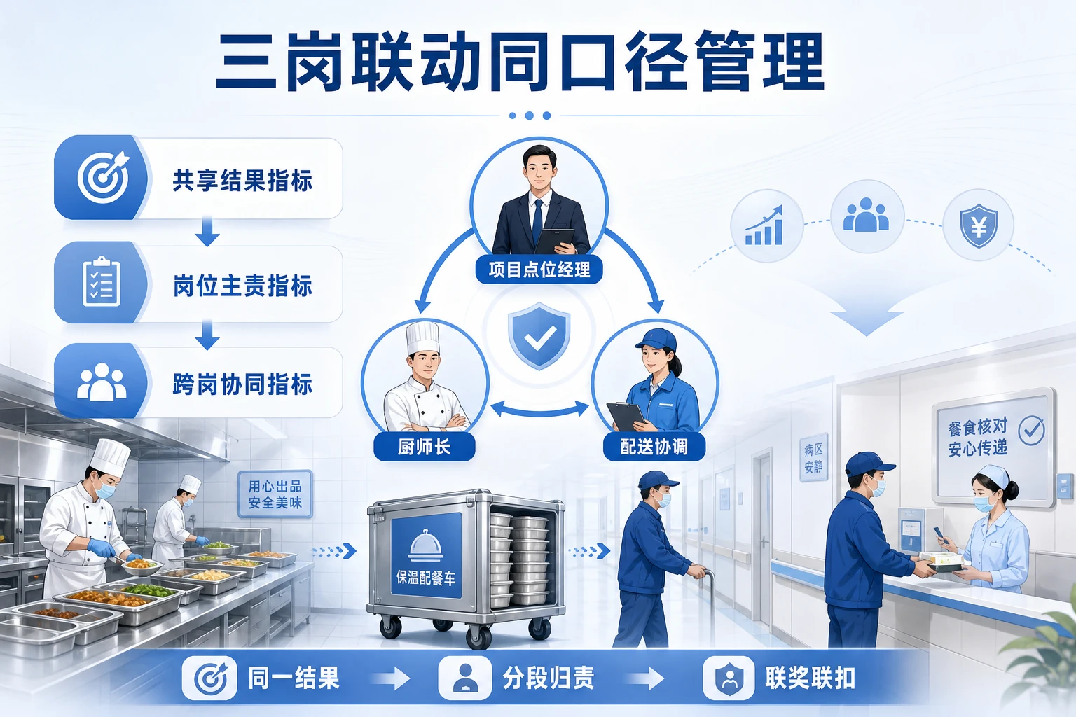 医院团餐控费下三岗联奖口径拆分方法