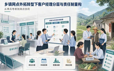 农商行乡镇网点经营责任制重构：客户经理分层、外拓排班与奖金分配框架（2026年版）