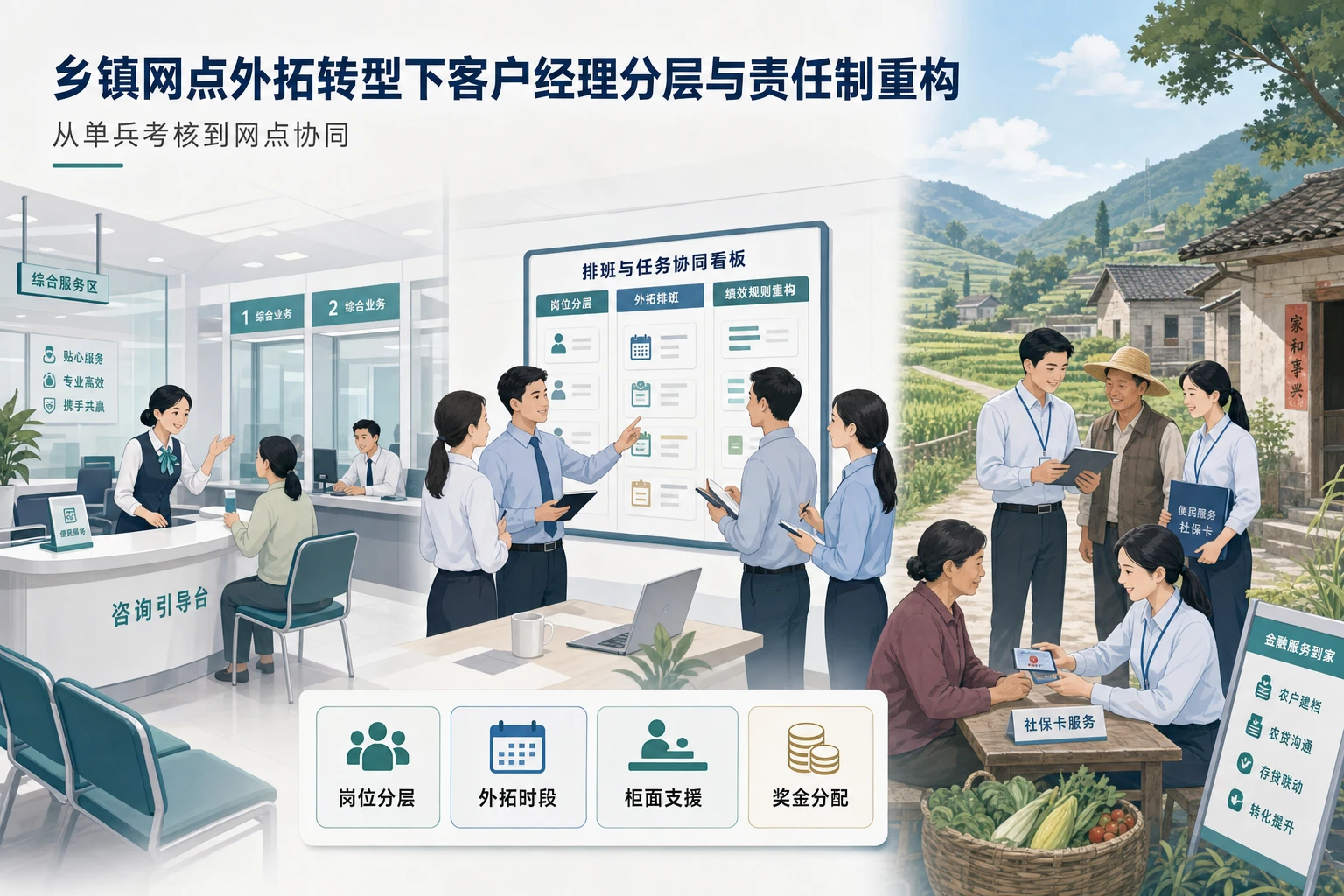 乡镇网点外拓转型下客户经理分层与责任制重构（2026年版）
