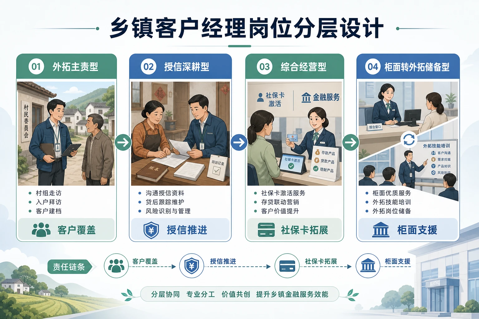 乡镇网点外拓转型下客户经理分层与责任制重构（2026年版）