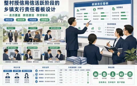 整村授信用信活跃阶段，乡镇支行如何设计经营责任看板与客户经理分层