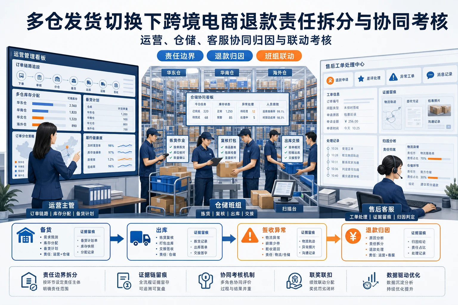 多仓发货切换下跨境电商退款责任拆分与协同考核