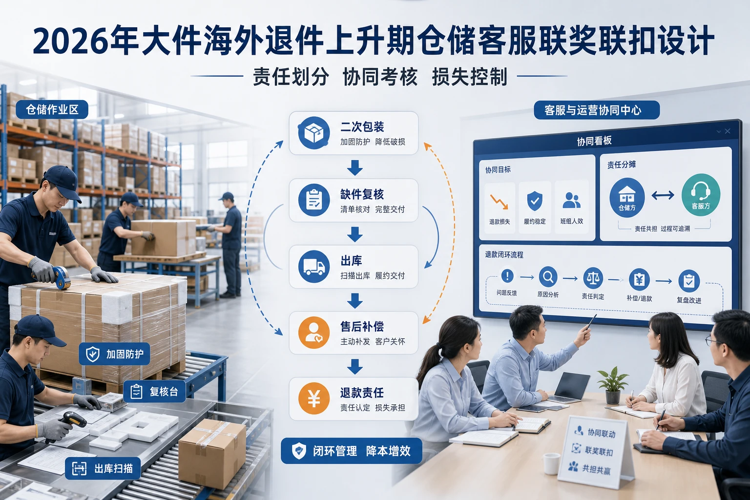 2026年大件海外退件上升期仓储客服联奖联扣设计