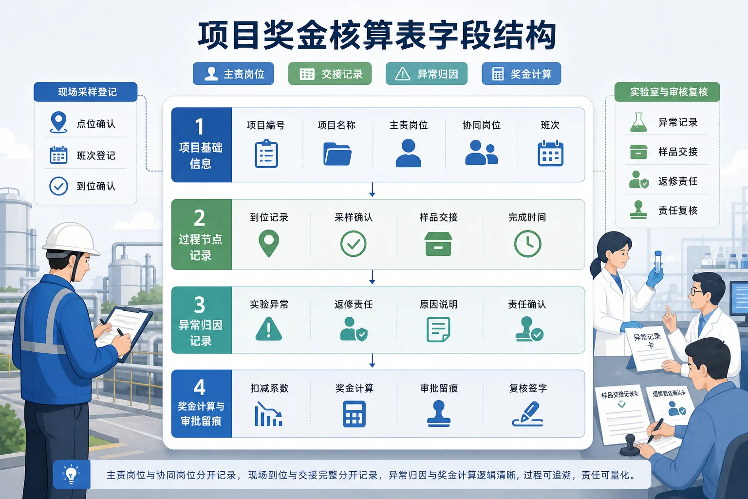 夜间采样增多后项目奖金核算表模板与扣减规则(2026年版)