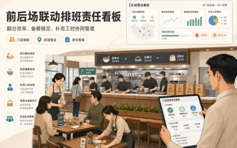2026年连锁餐饮排班管理：门店、区域与总部如何联动提升翻台效率、出餐稳定与成本合规