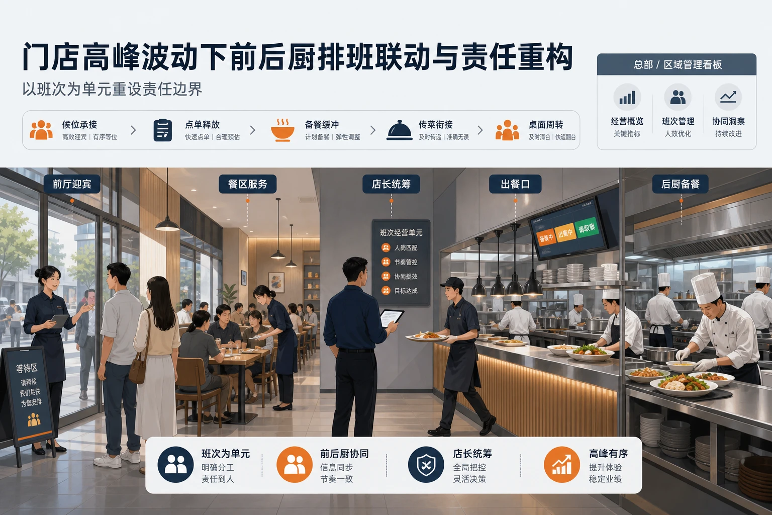 2026年门店高峰波动下前后厨排班联动与责任重构