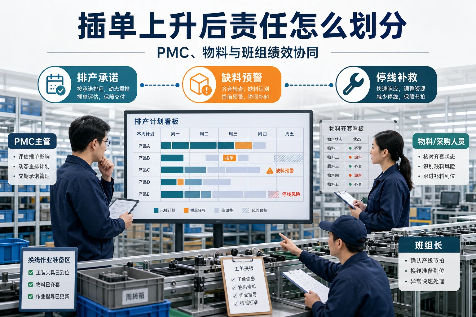 2026年插单上升后PMC排产与缺料停线责任怎么划分