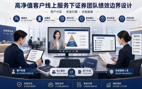 证券高净值客户线上服务绩效边界设计：投顾、客户经理与合规复核如何划分奖金归属（2026年版）