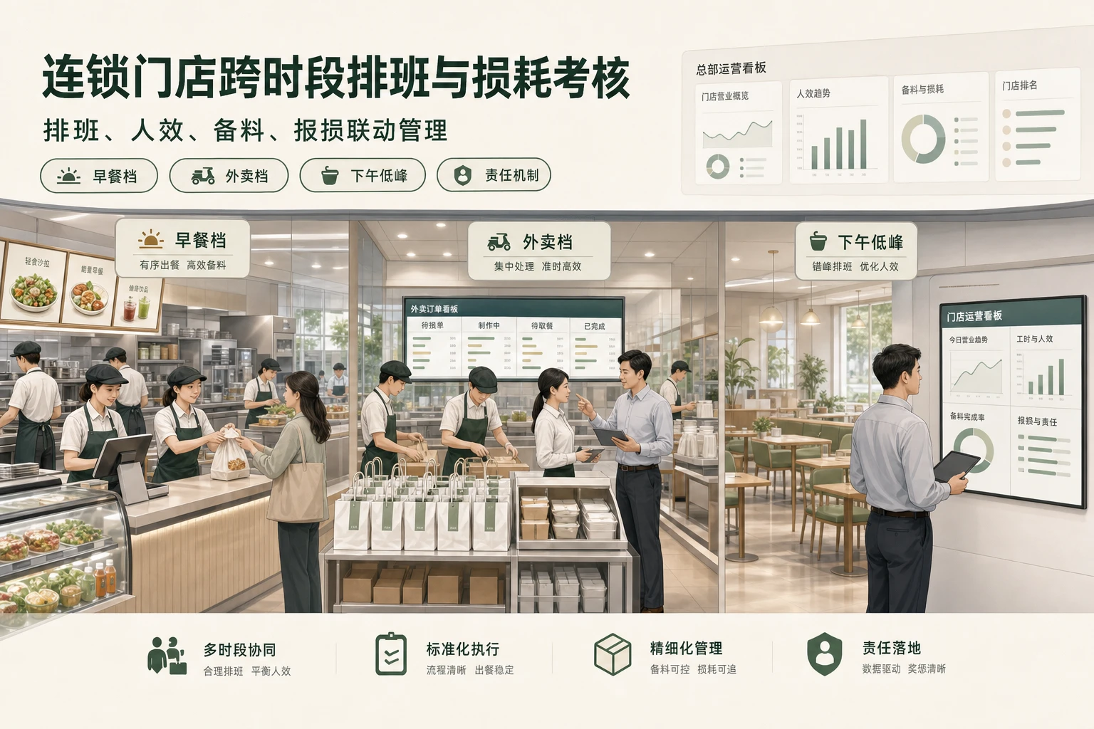 2026年连锁门店跨时段排班与损耗责任考核设计