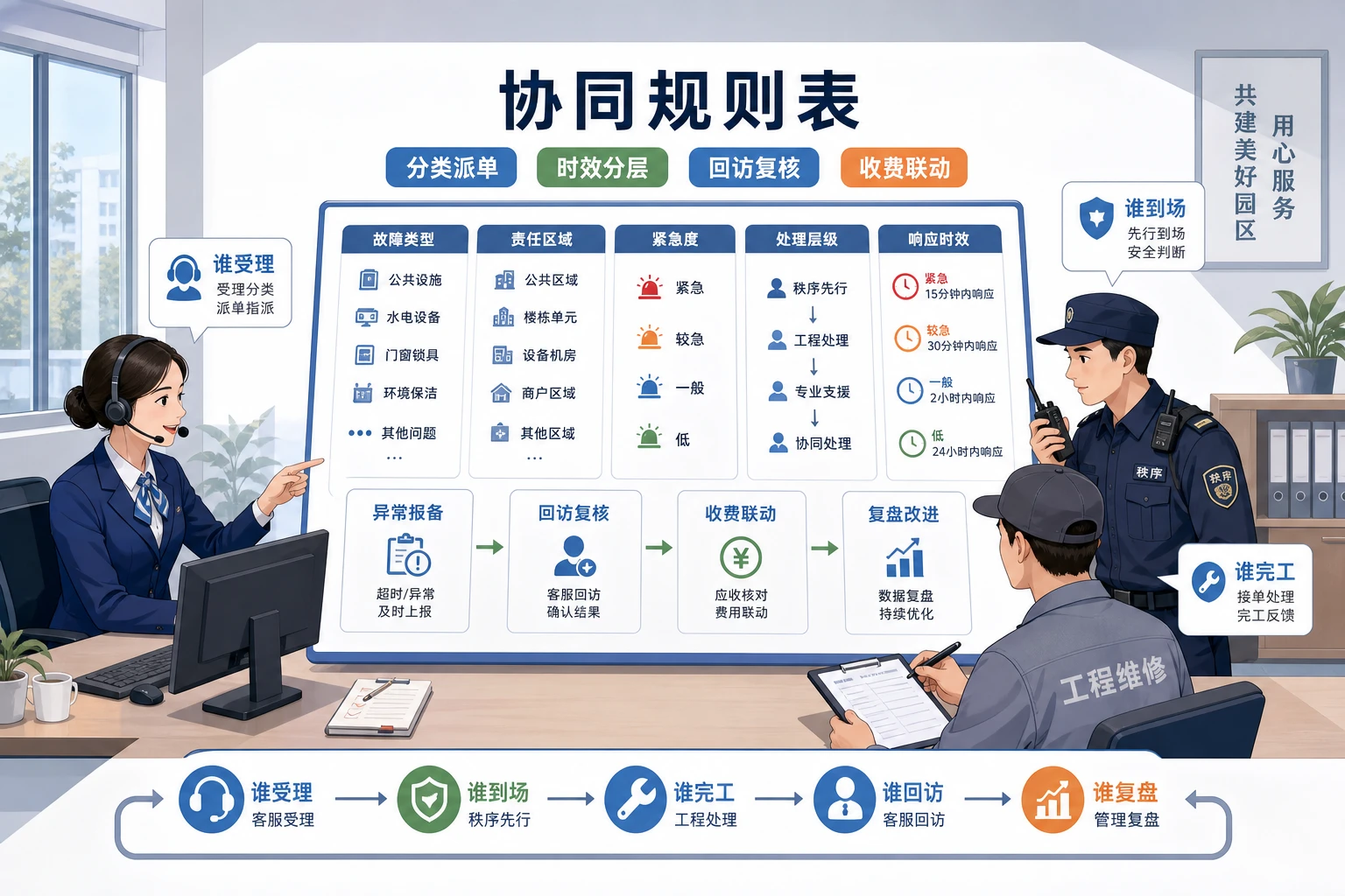老旧园区小修高发期收费与投诉闭环协同机制设计（2026年版）