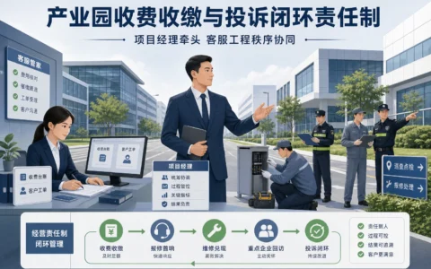 2026年产业园物业费收缴与投诉闭环机制：项目经理如何设计协同考核责任制