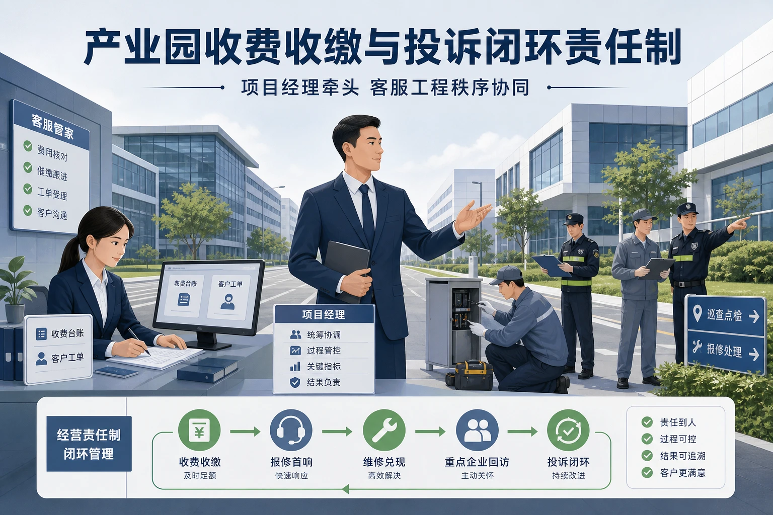 2026年产业园收费收缴与投诉闭环责任制设计方法