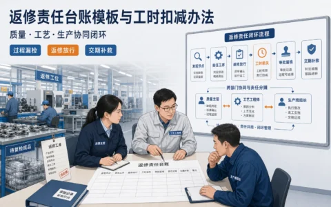 制造业返修责任台账模板：质量责任划分与工时扣减规则